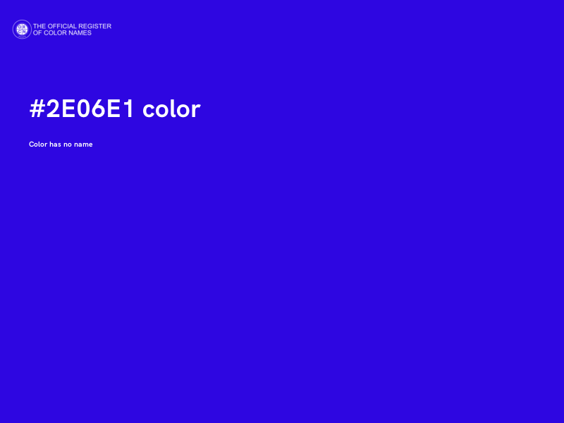 #2E06E1 color image