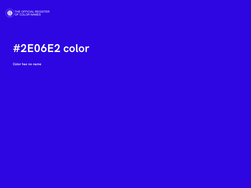 #2E06E2 color image