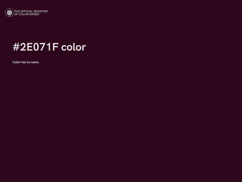#2E071F color image