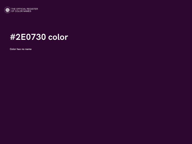 #2E0730 color image