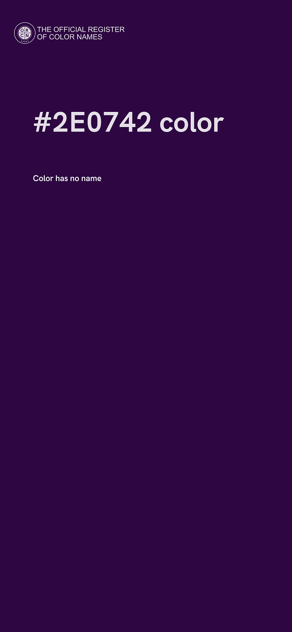 #2E0742 color image