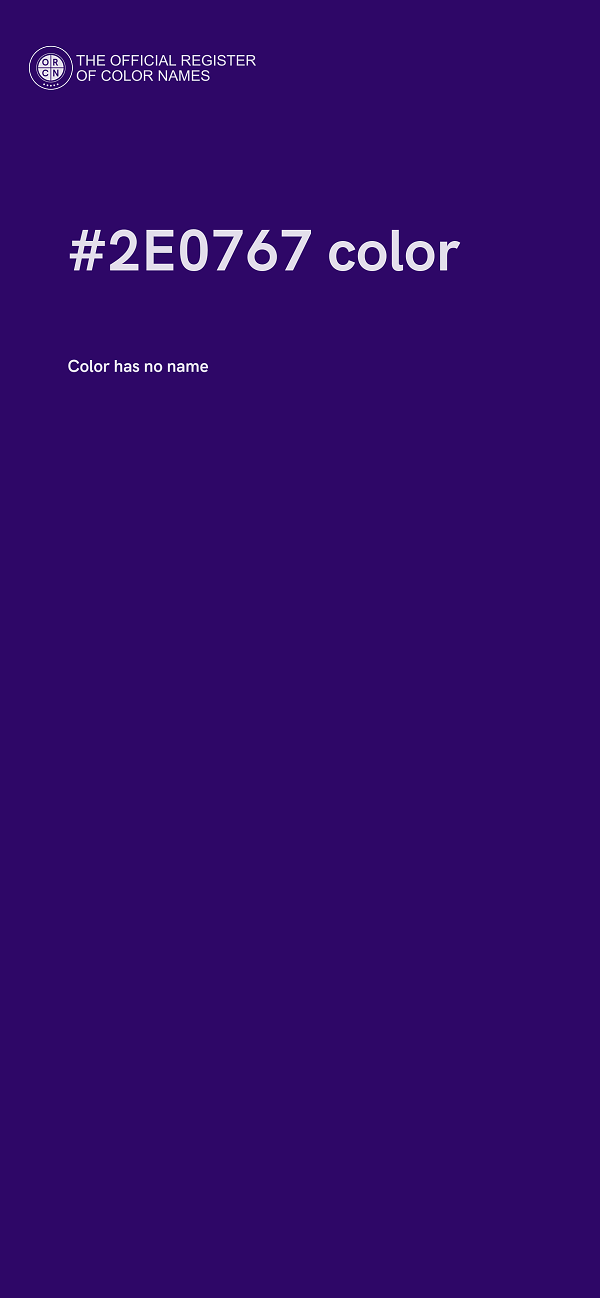 #2E0767 color image