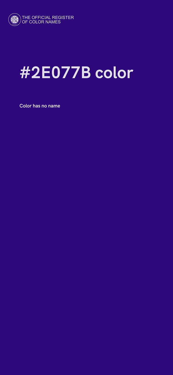 #2E077B color image