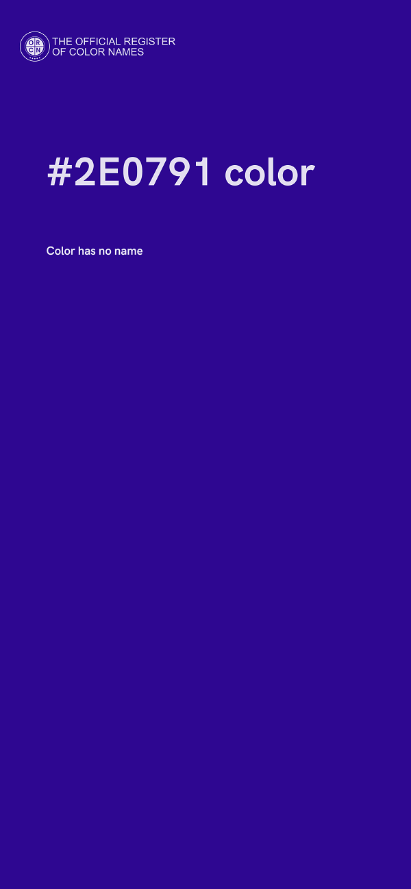 #2E0791 color image
