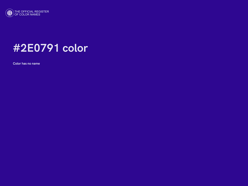 #2E0791 color image