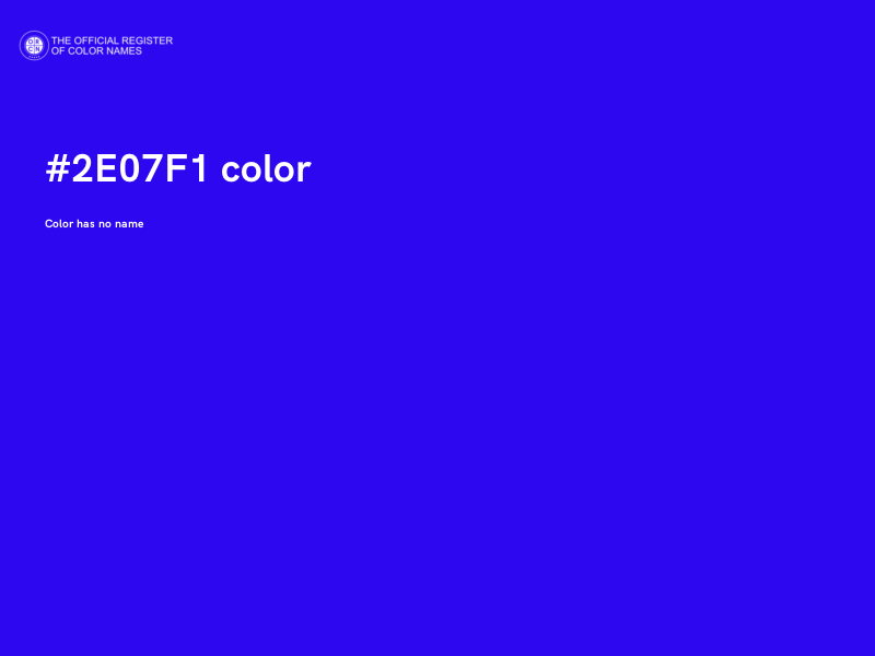 #2E07F1 color image