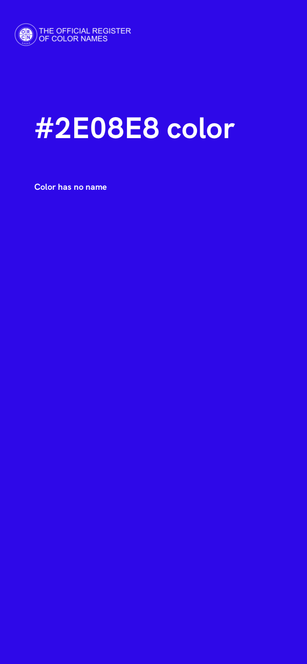 #2E08E8 color image