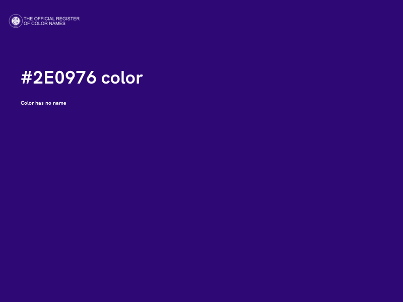 #2E0976 color image