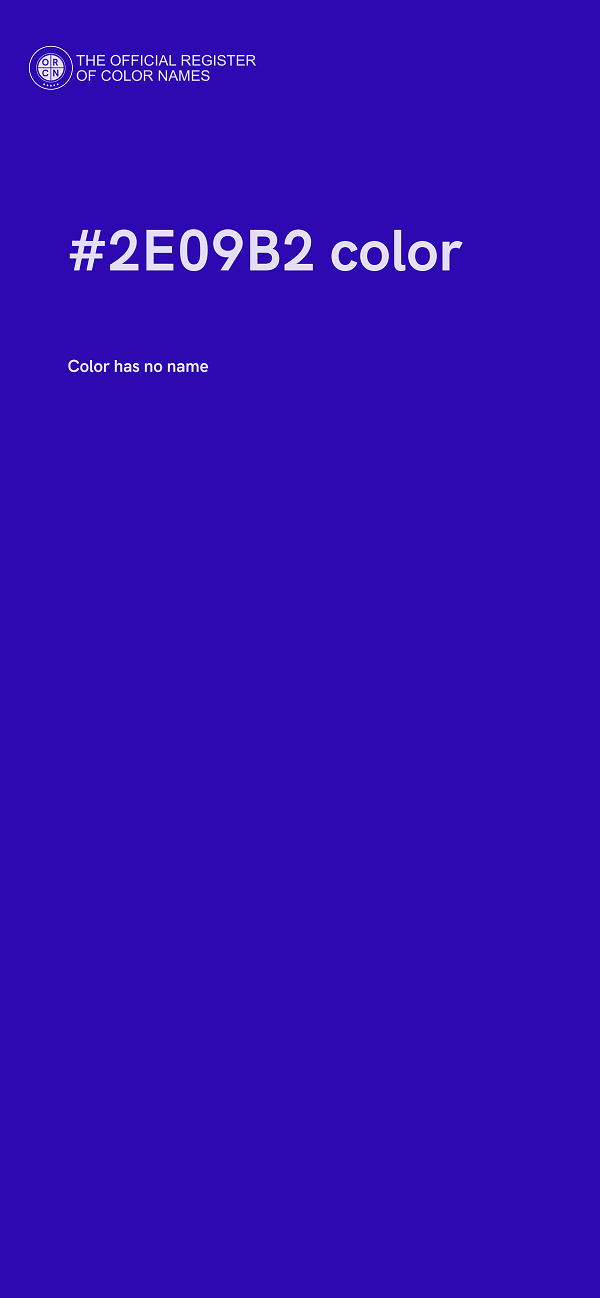 #2E09B2 color image