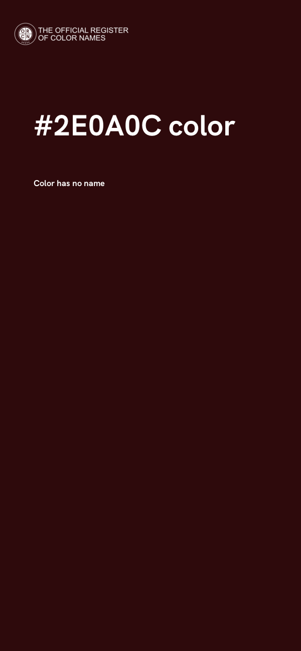 #2E0A0C color image