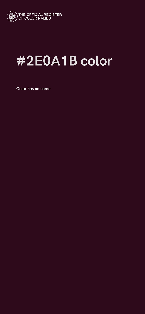 #2E0A1B color image