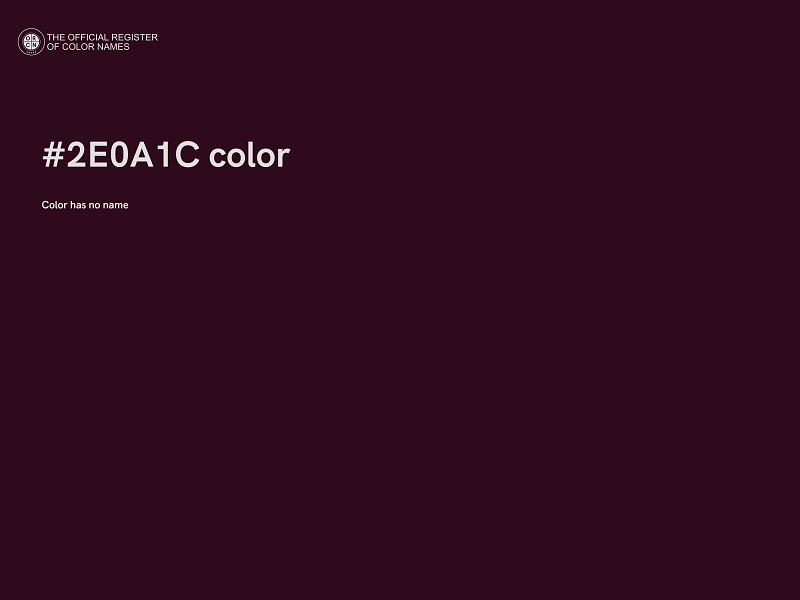 #2E0A1C color image