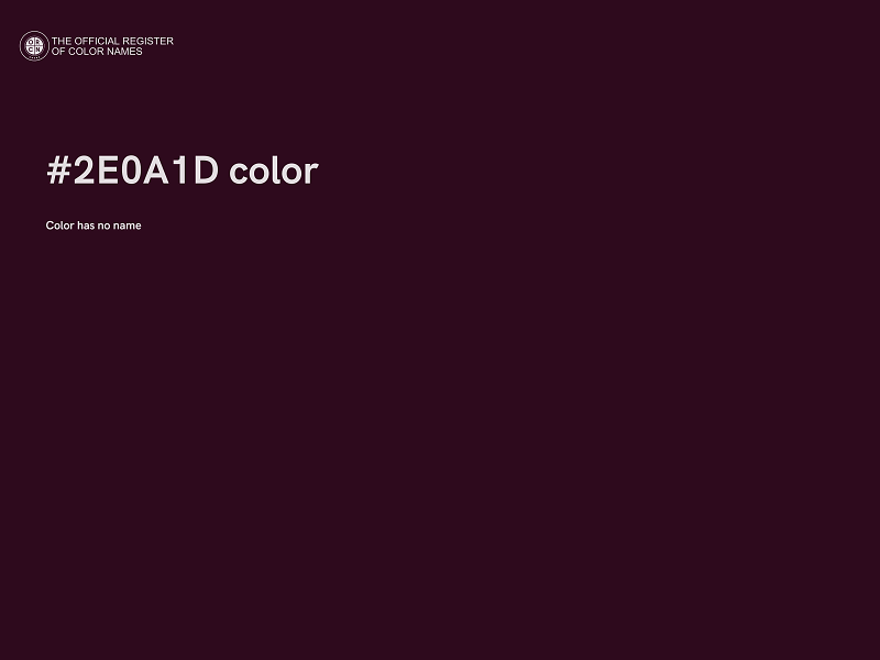 #2E0A1D color image