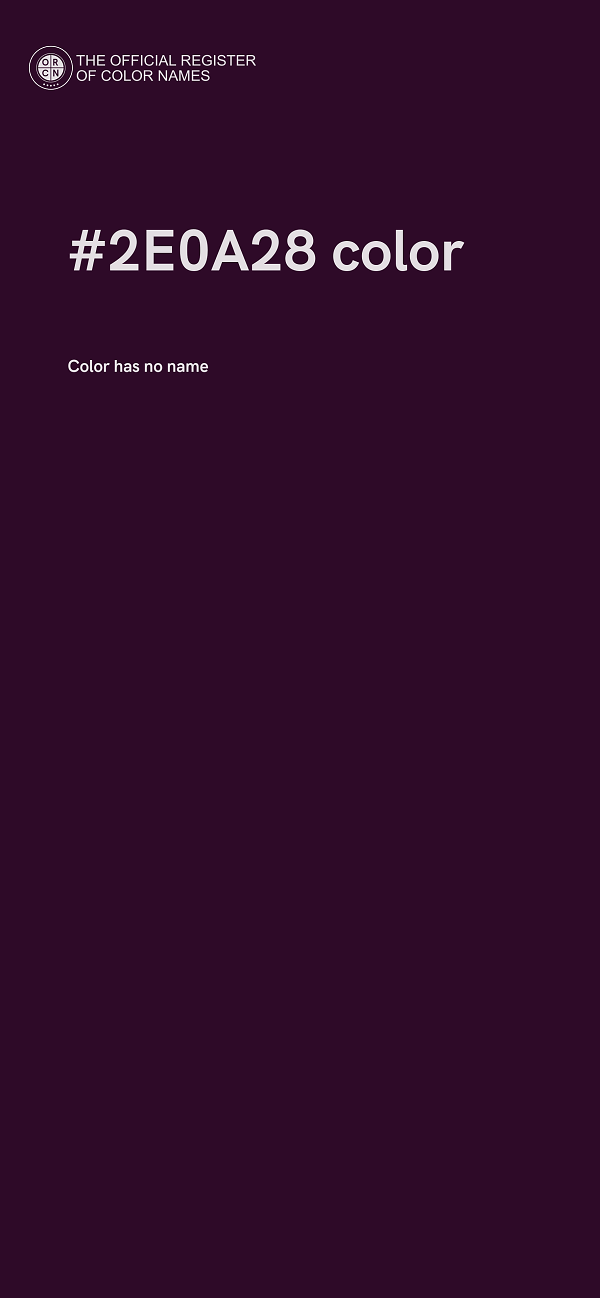 #2E0A28 color image