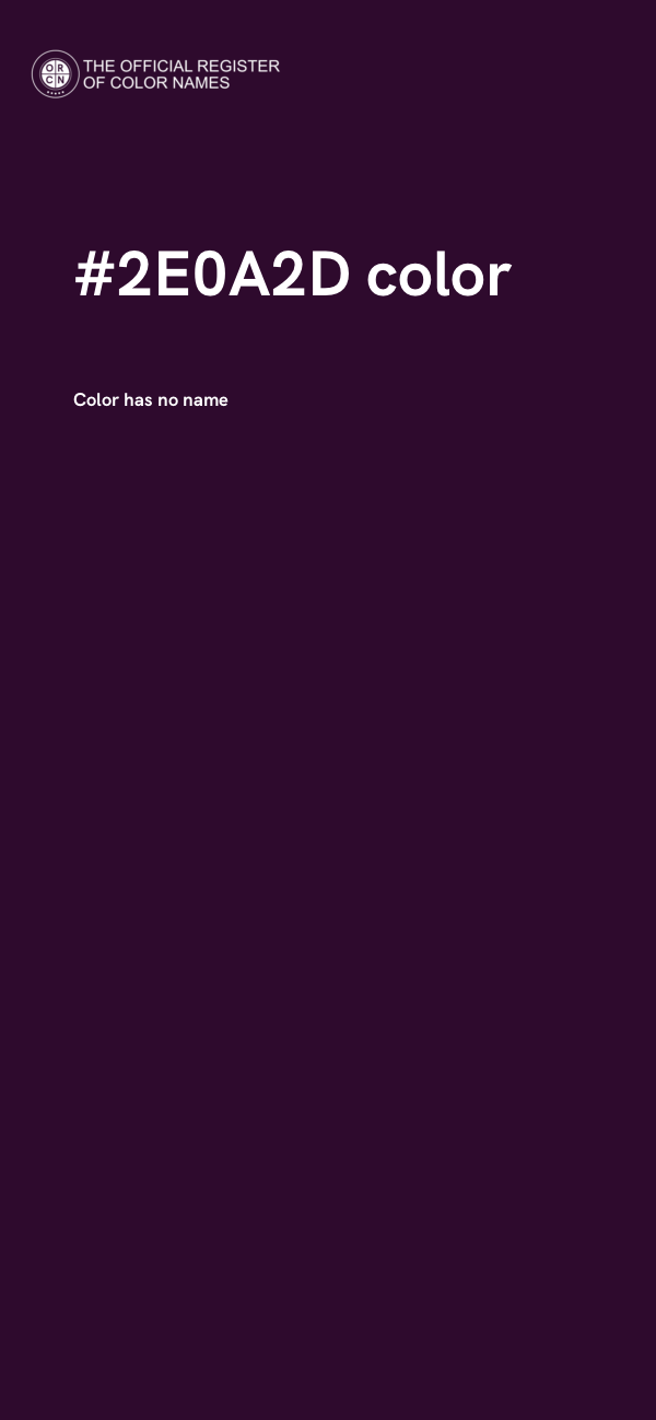#2E0A2D color image