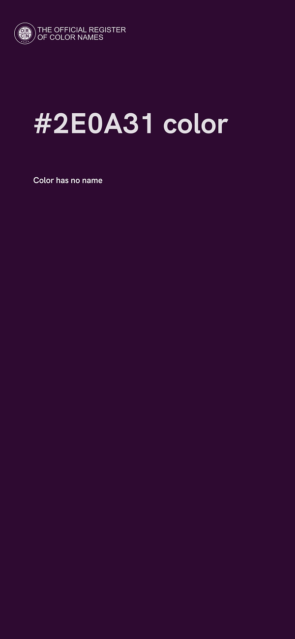 #2E0A31 color image