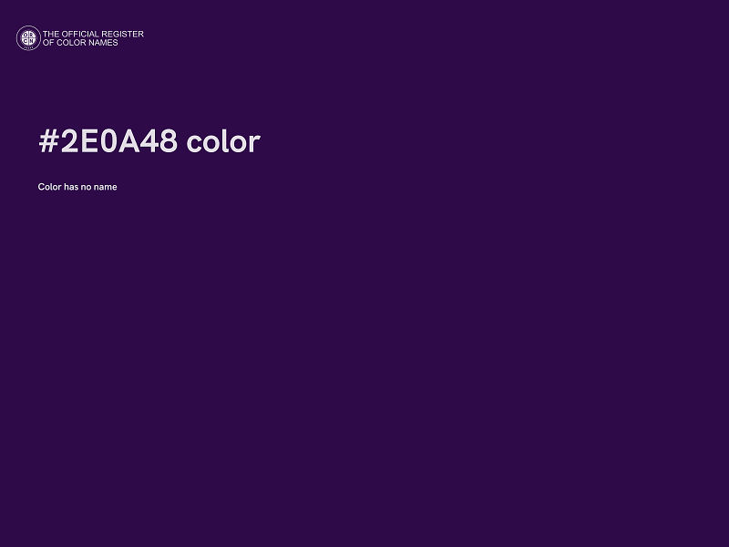 #2E0A48 color image