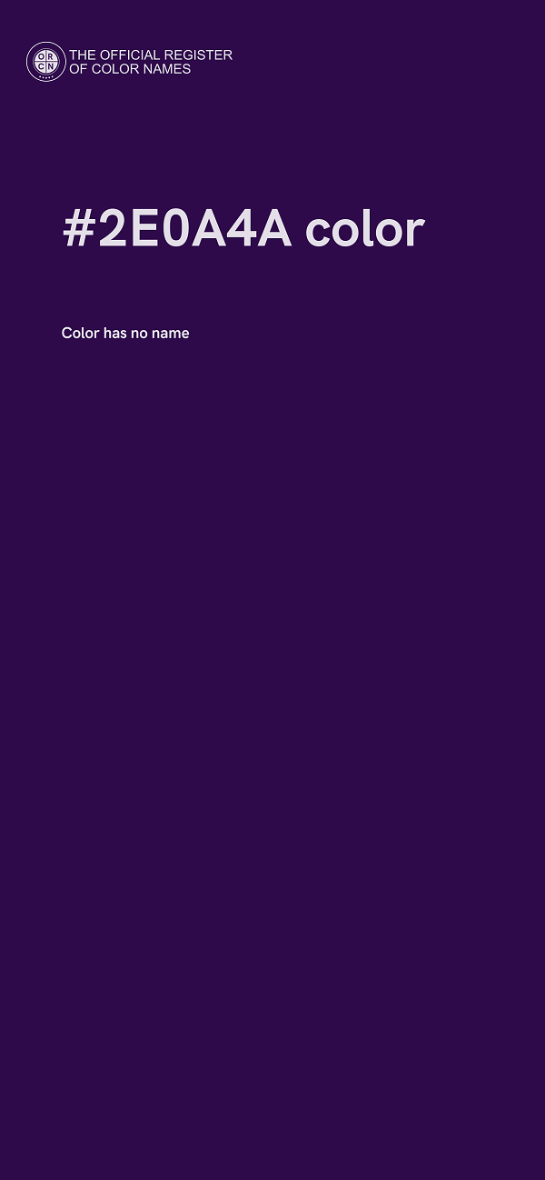 #2E0A4A color image