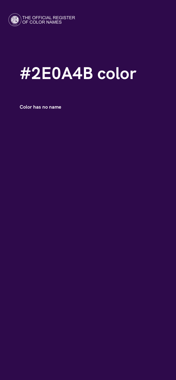 #2E0A4B color image