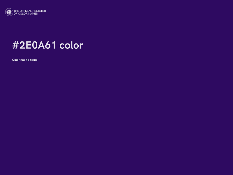 #2E0A61 color image