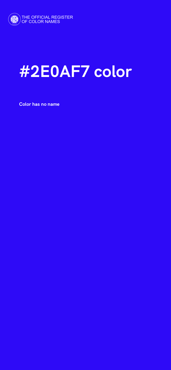 #2E0AF7 color image