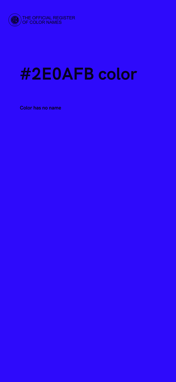 #2E0AFB color image