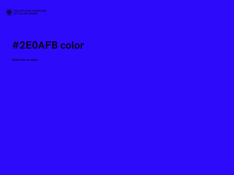 #2E0AFB color image