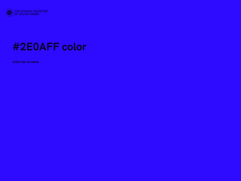 #2E0AFF color image