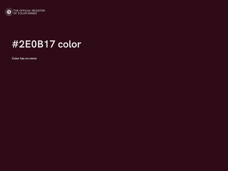 #2E0B17 color image