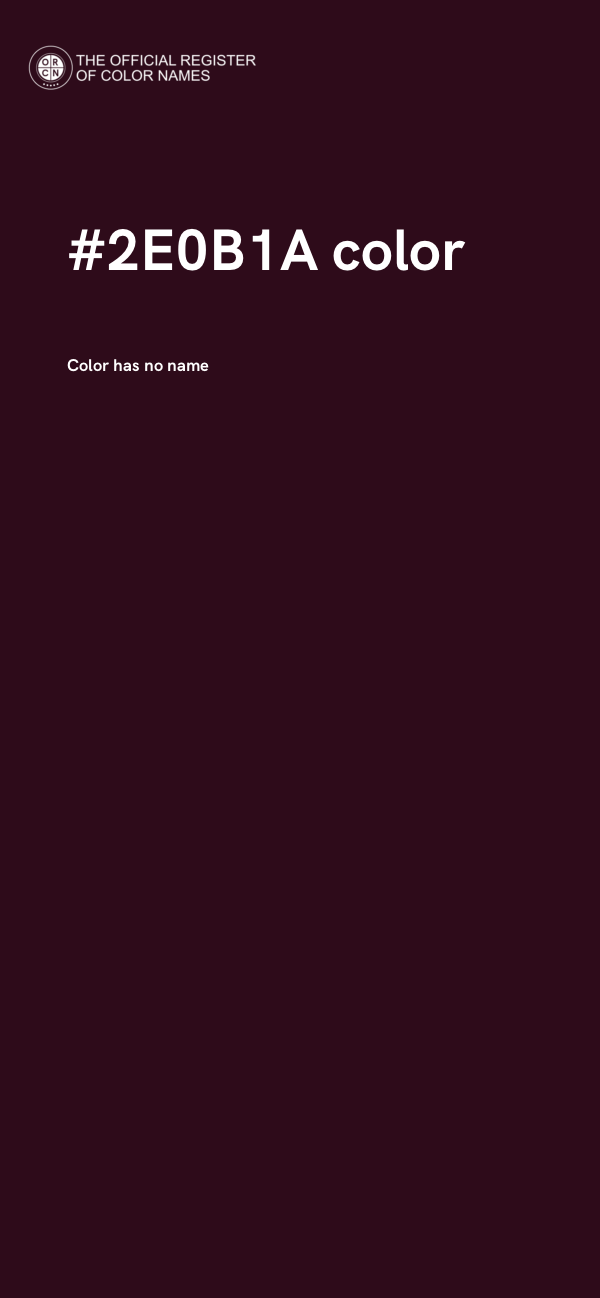 #2E0B1A color image