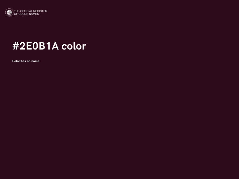#2E0B1A color image