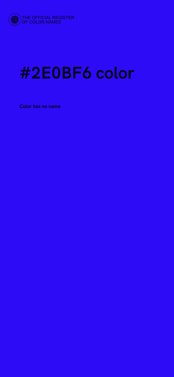 #2E0BF6 color image