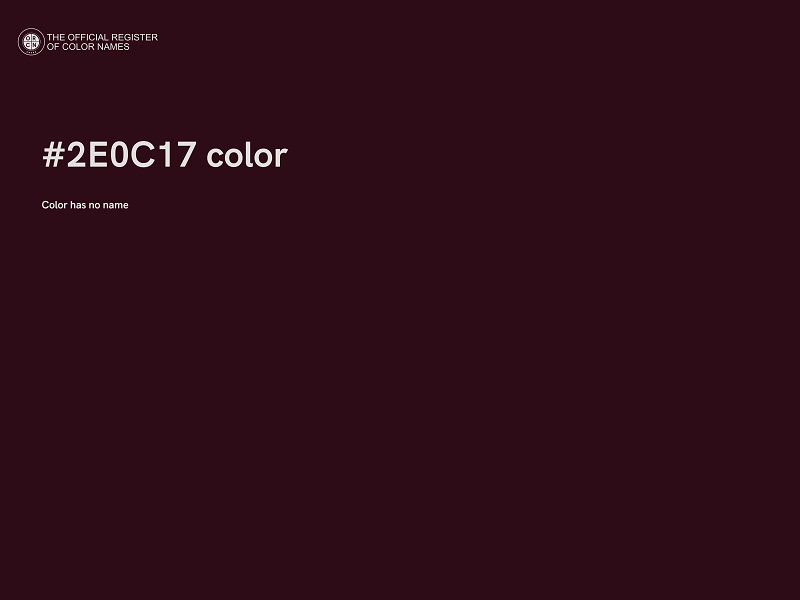 #2E0C17 color image