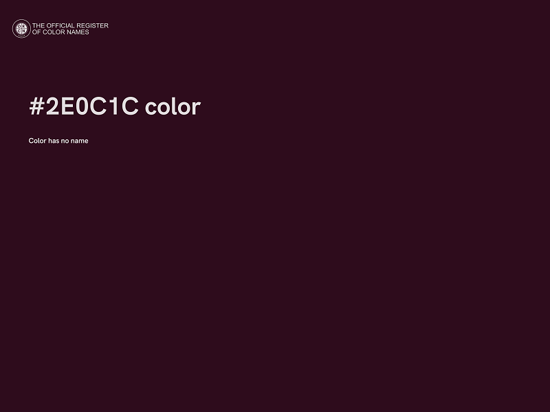 #2E0C1C color image