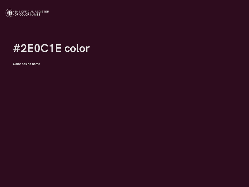 #2E0C1E color image