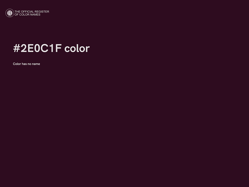 #2E0C1F color image