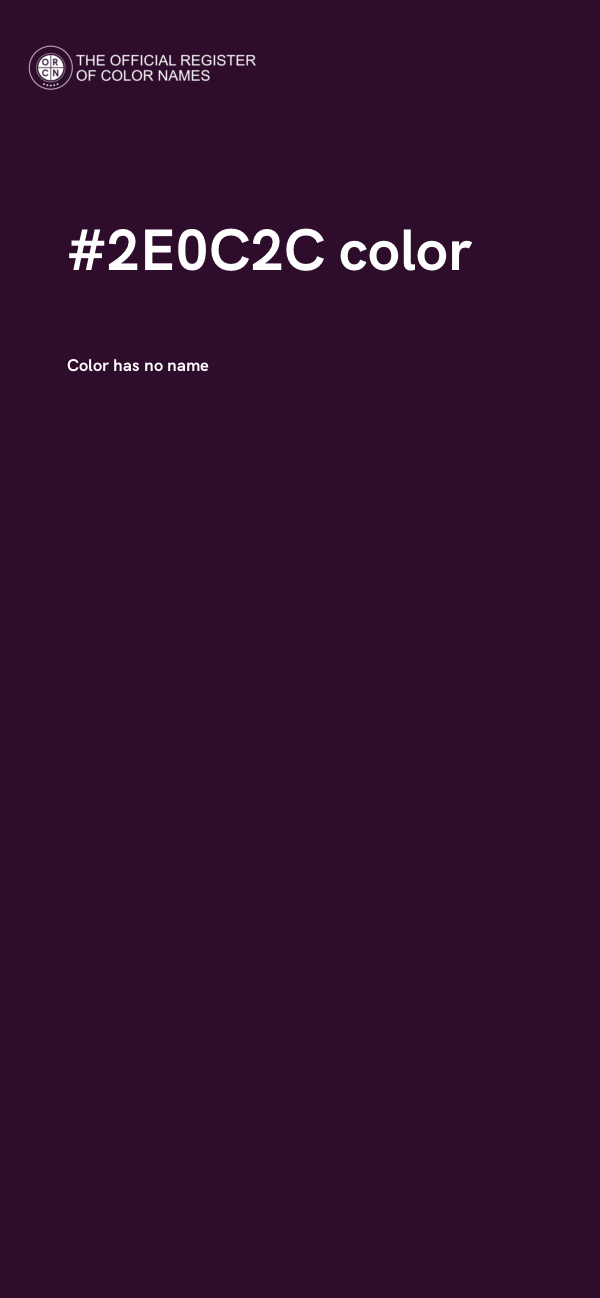 #2E0C2C color image