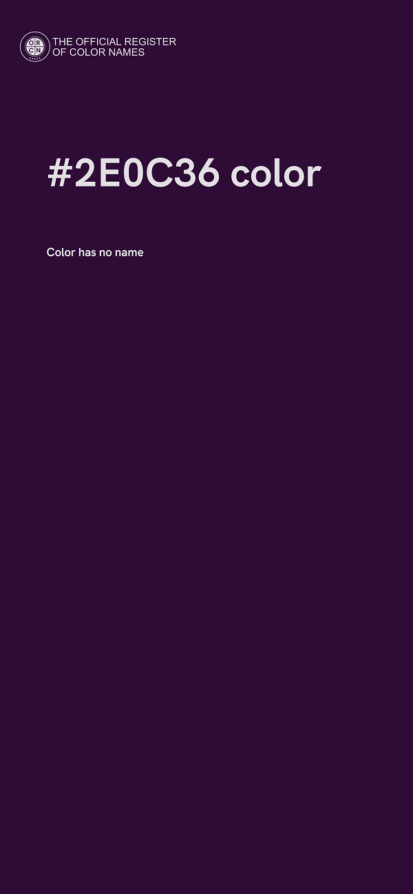 #2E0C36 color image