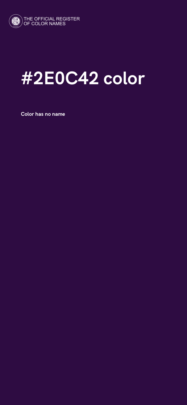 #2E0C42 color image