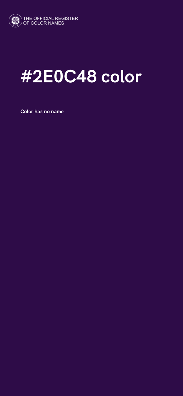 #2E0C48 color image