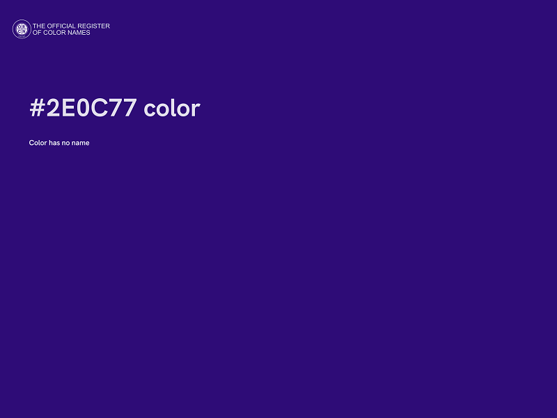 #2E0C77 color image