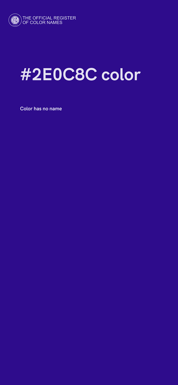 #2E0C8C color image