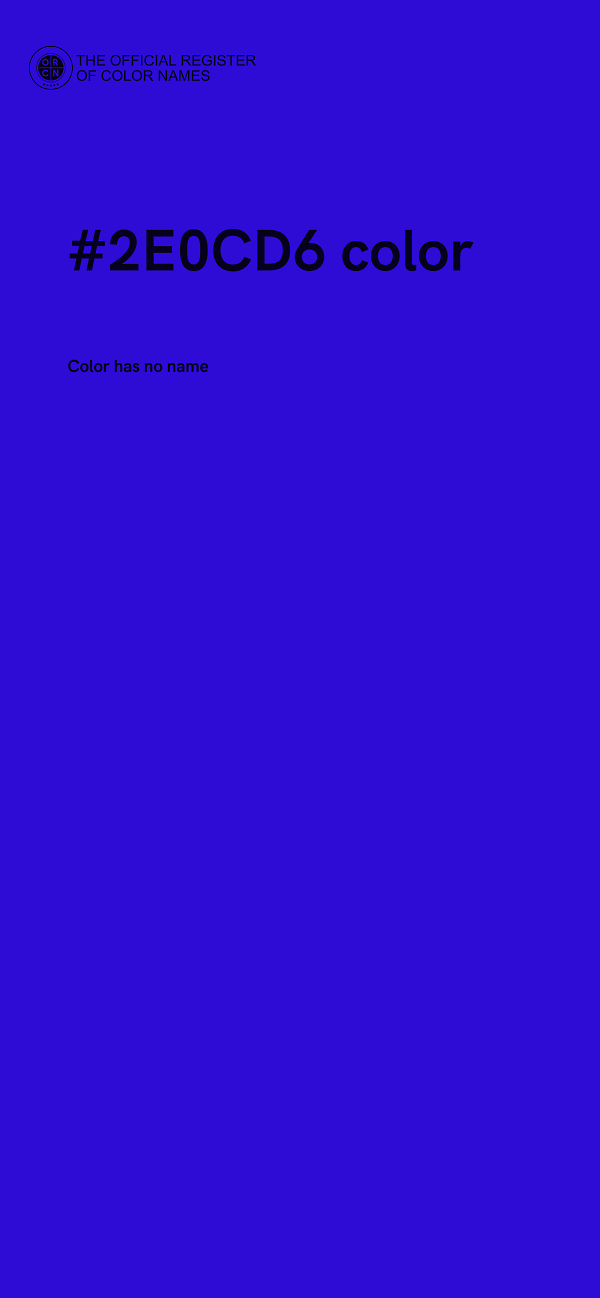#2E0CD6 color image