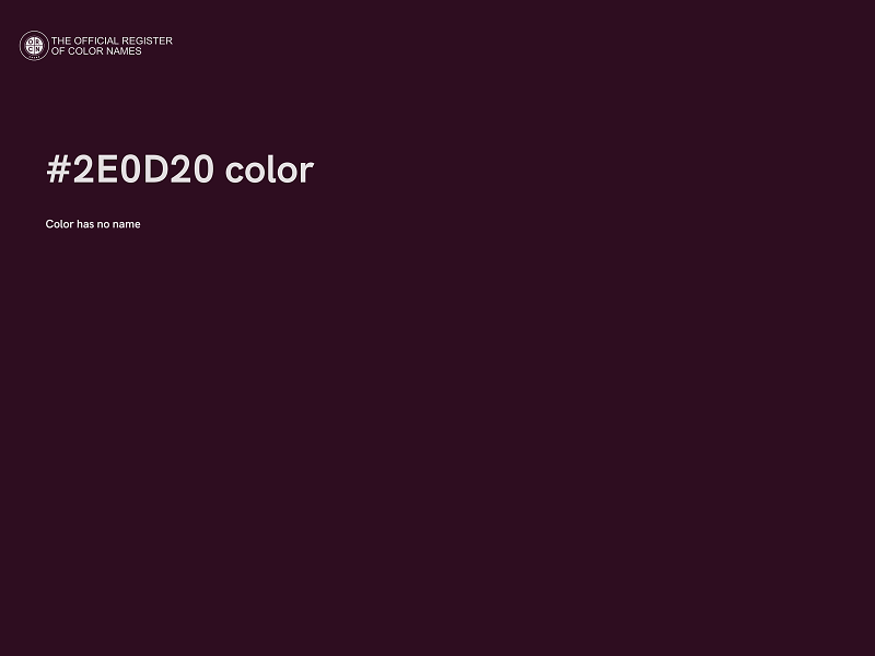 #2E0D20 color image