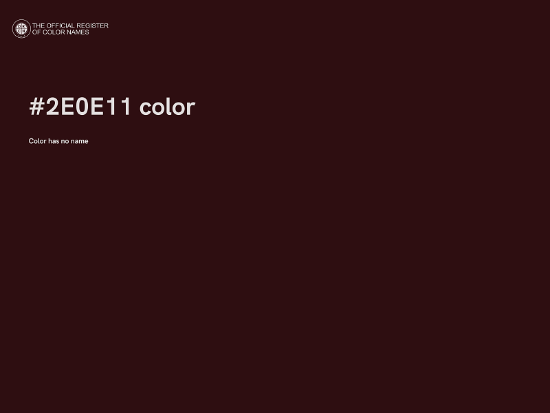 #2E0E11 color image