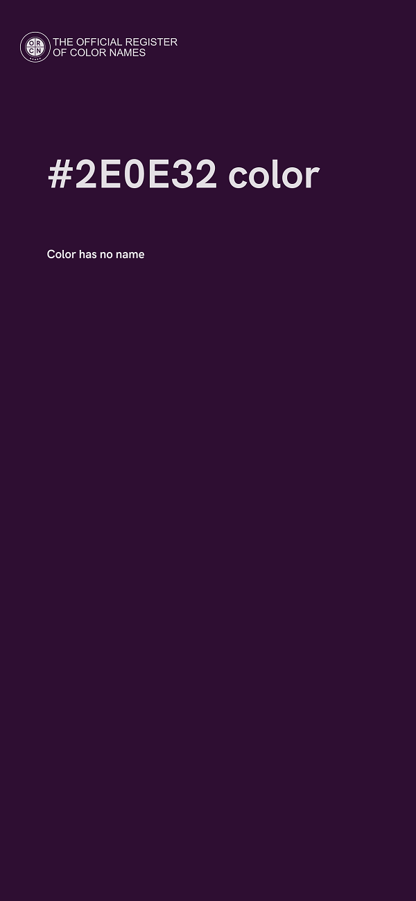 #2E0E32 color image