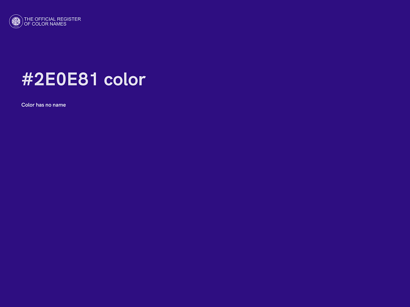 #2E0E81 color image