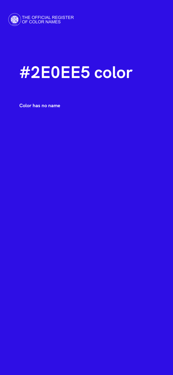#2E0EE5 color image