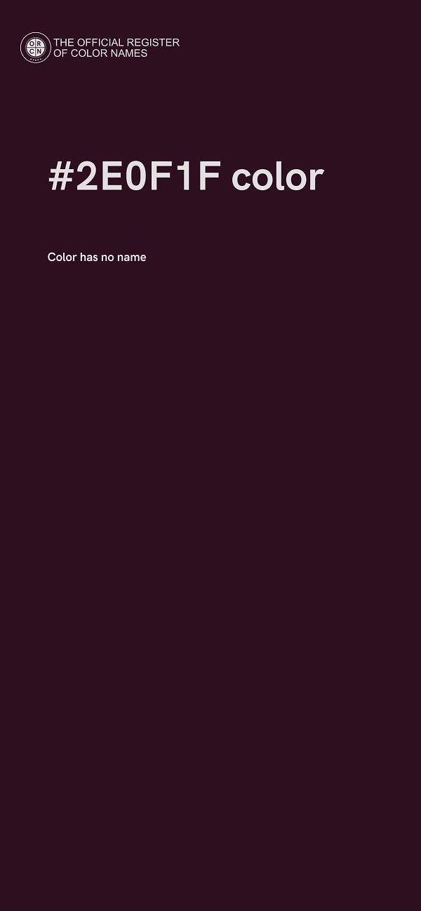 #2E0F1F color image