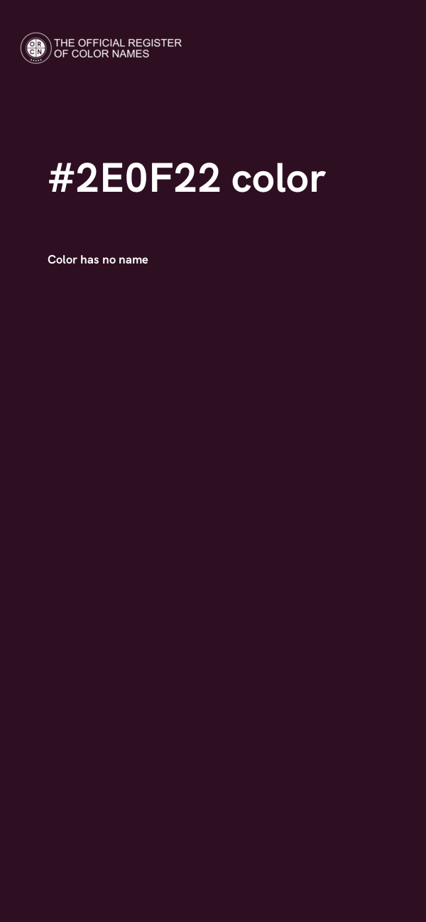 #2E0F22 color image